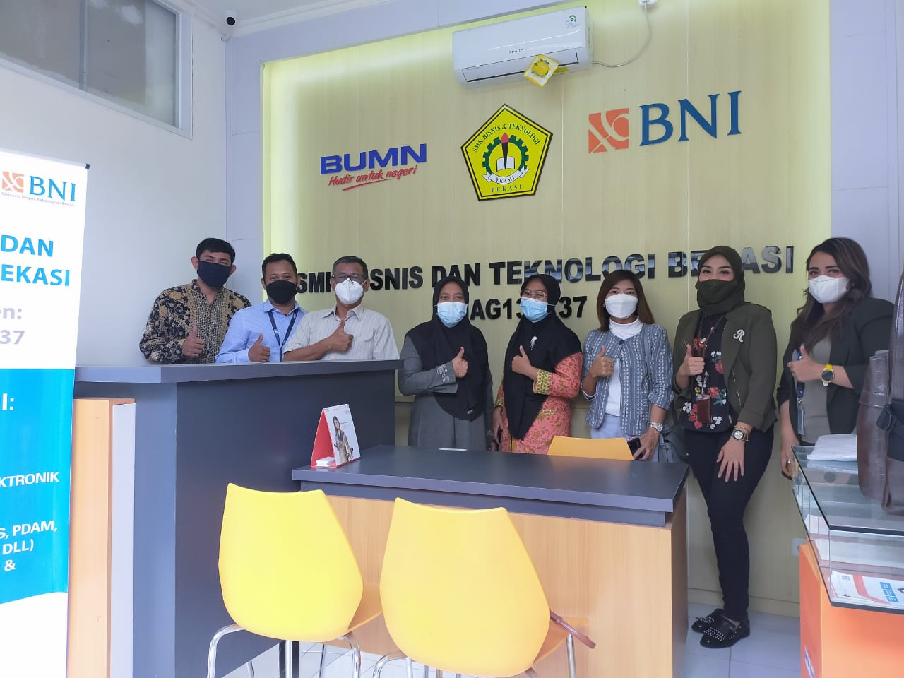 Kerjasama Bank BNI dengan SMK Bisnis dan Teknologi Bekasi